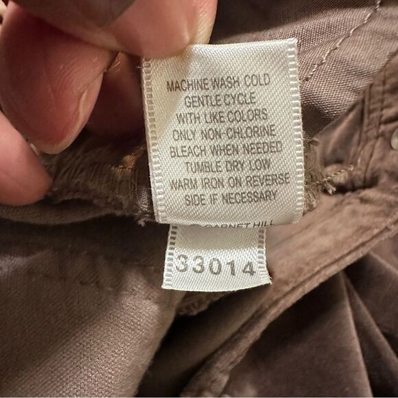 Garnet Hill Size 10 Essential Slim Five-Pocket Cords Corduroy Pants Brown - Picture 9 of 9